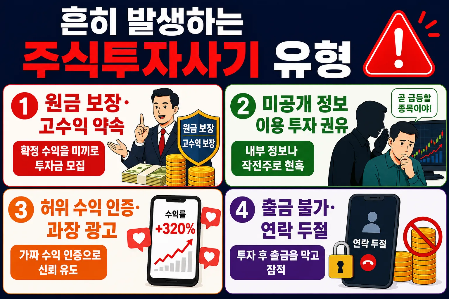 주식투자사기를 당했다면 확인해야 할 요소 