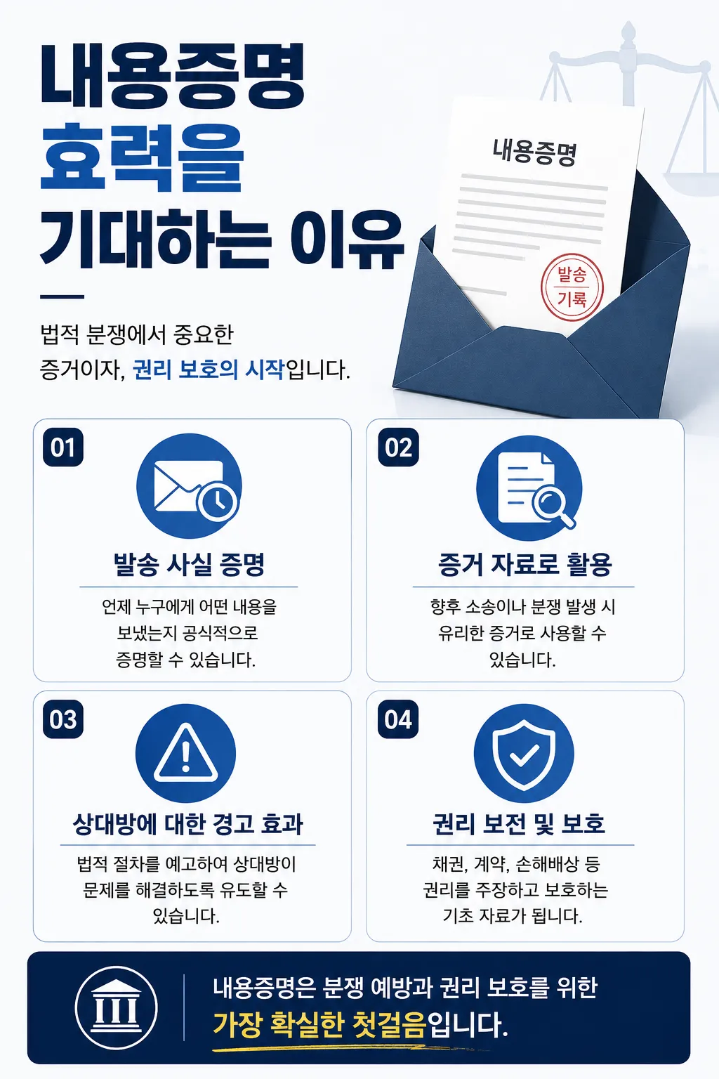 내용증명효력을 기대하는 이유