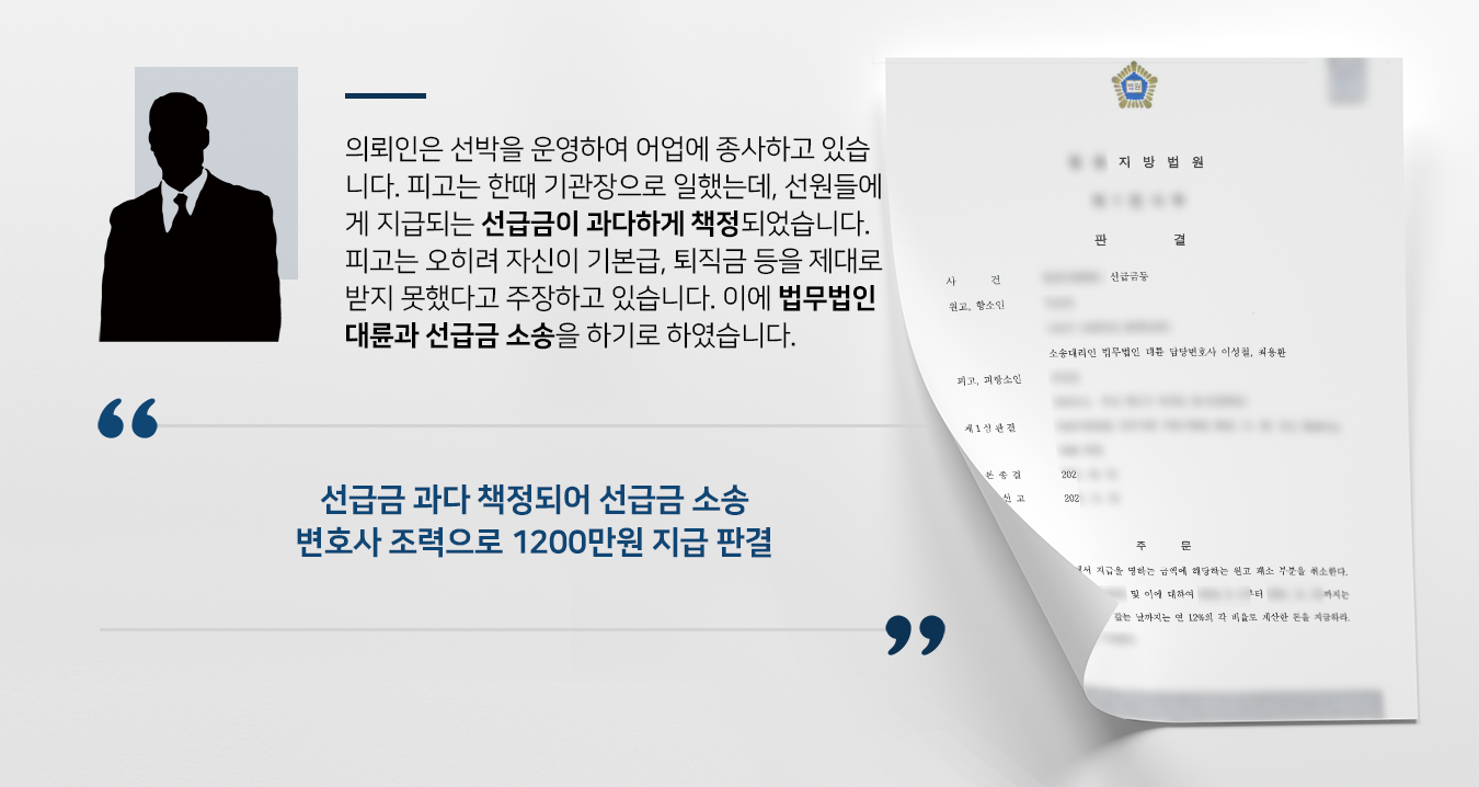 [법률상담 결과] 민사소송변호사 조력으로 선급금 1200만원 되찾기 성공